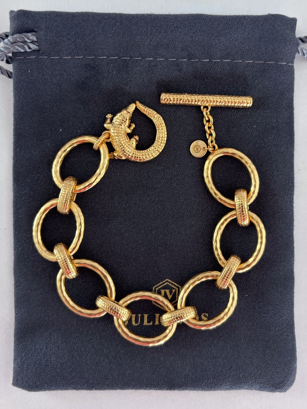NWOT Julie Vos Alligator Link Bracelet - Picture 6 of 7